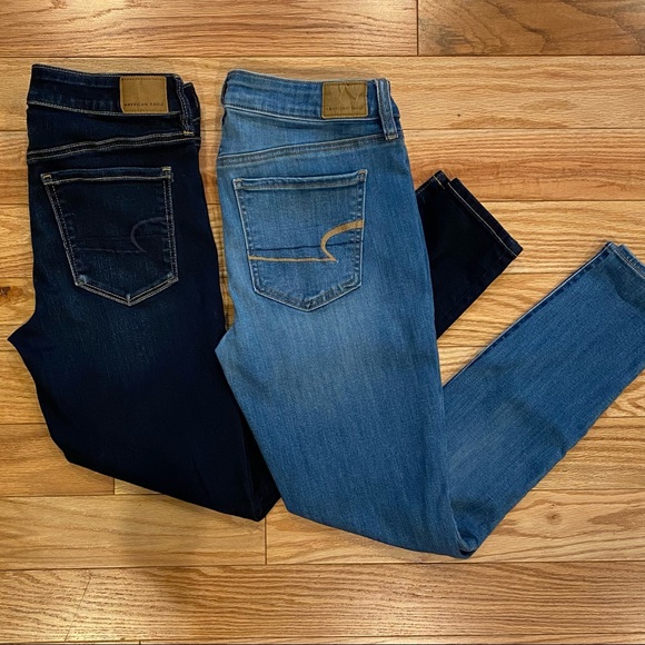 2 Pair 👖👖American Eagle Next Level Stretch Jegging / sz 8 - Picture 4 of 7